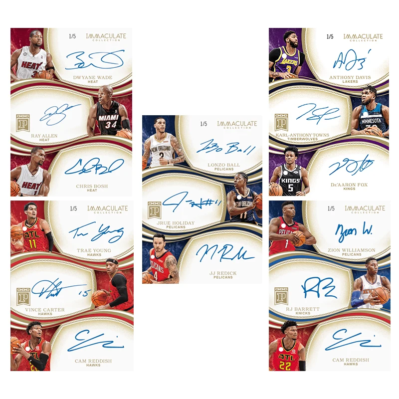 

Diy Домашняя карта Panini Basketball Star Card Anthony Davis Dwyane Wade Jrue Holiday Trae Young Collection Card Toys Gift