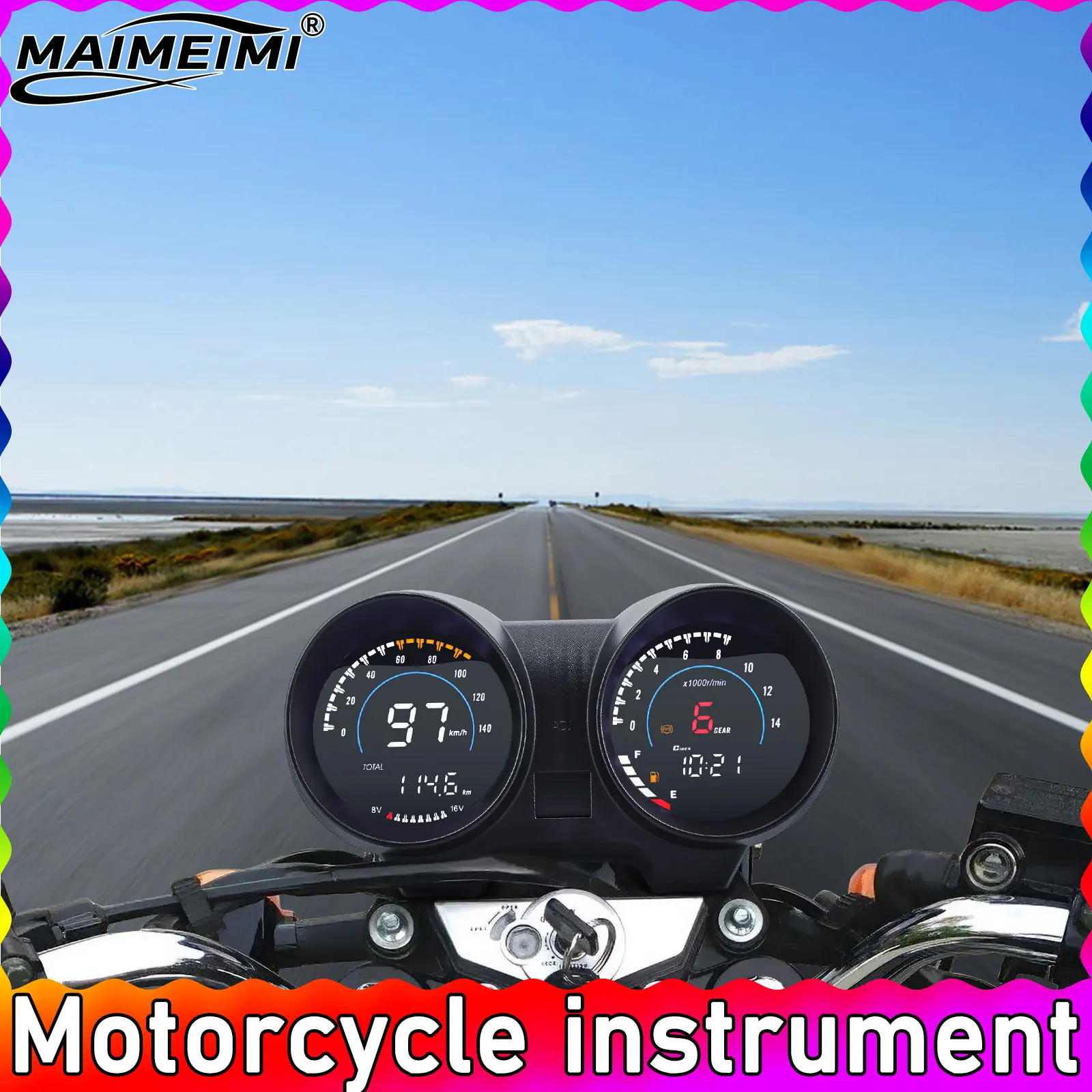 tachymetre-numerique-pour-moto-compteur-de-vitesse-odometre-voltmetre-jauge-de-carburant-kit-adapte-pour-ventilateur-titan-150