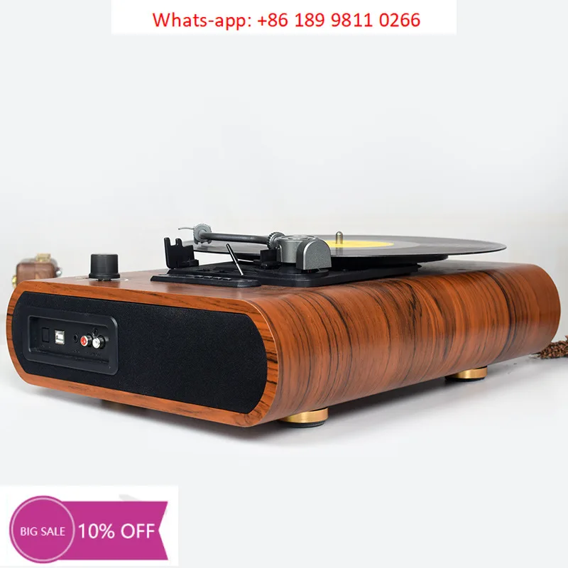 

Multifunctional vinyl record player, phonograph, built-in speaker, rechargeable, portable radio, Bluetooth speaker