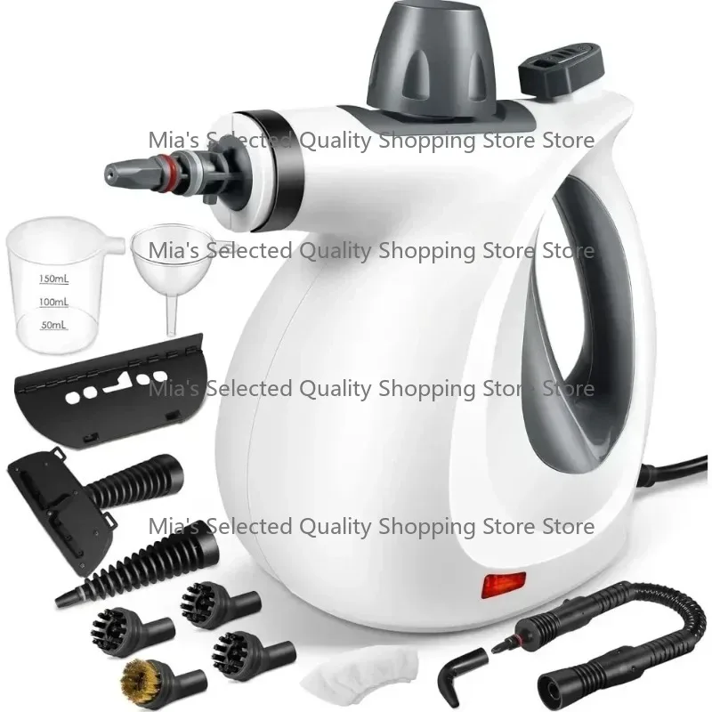 Pressurized Handheld Steam Cleaner Multi-Surface Natural 12 Pcs Accessories Multi-Purpose for Home Use Floor Cleaning