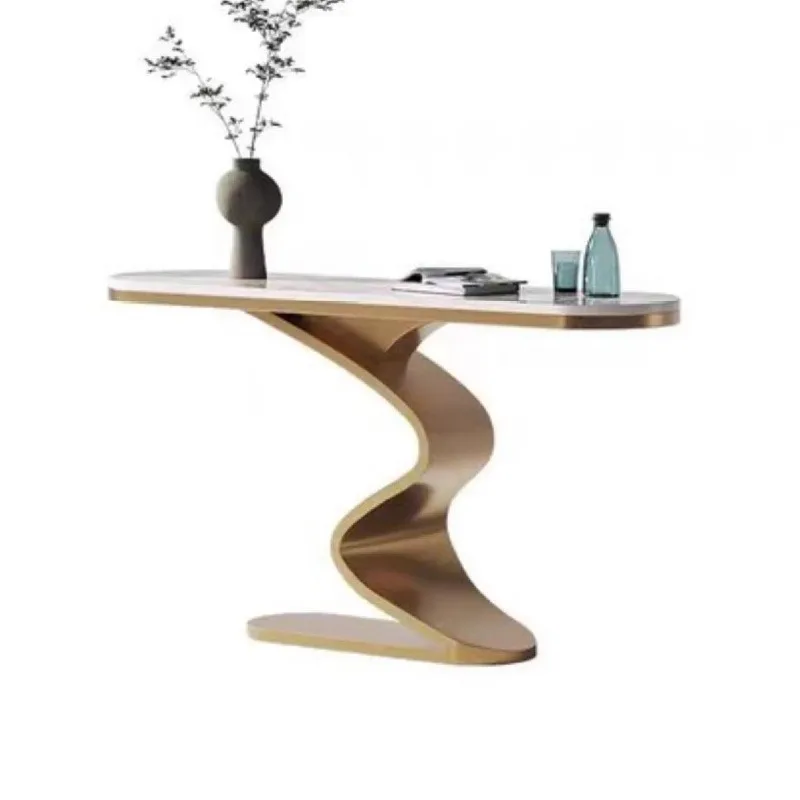 

the wall Narrow side table Corridor entry end view table Entrance entrance cabinet Light luxury style bar case few smart