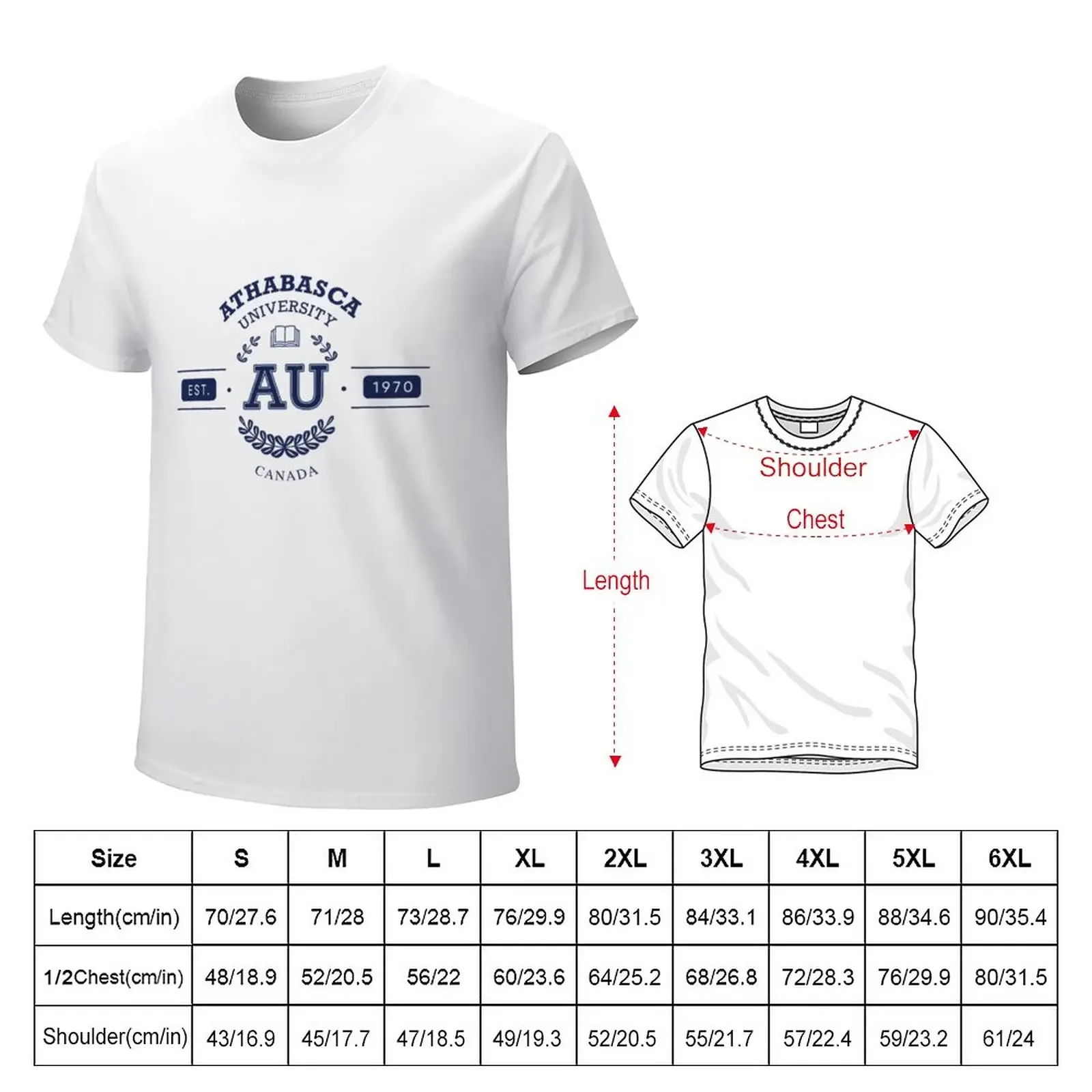 Athabasca University (AU) T-Shirt customizeds quick-drying blacks oversized t shirt men