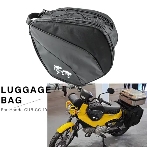 Luggage bag For Honda CUB CC110 CC 110 Motorcycle Tunnel bag Dust-proof Fuel Tank Tool Bag Accessories
