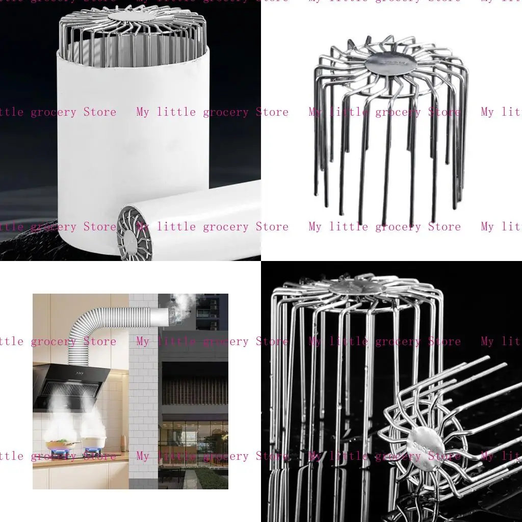 D5BD Roof Floor Drain Pipe Protector Downpipe Strainer Anti-blocking Gutter Guard Debris Trap Downspout Net