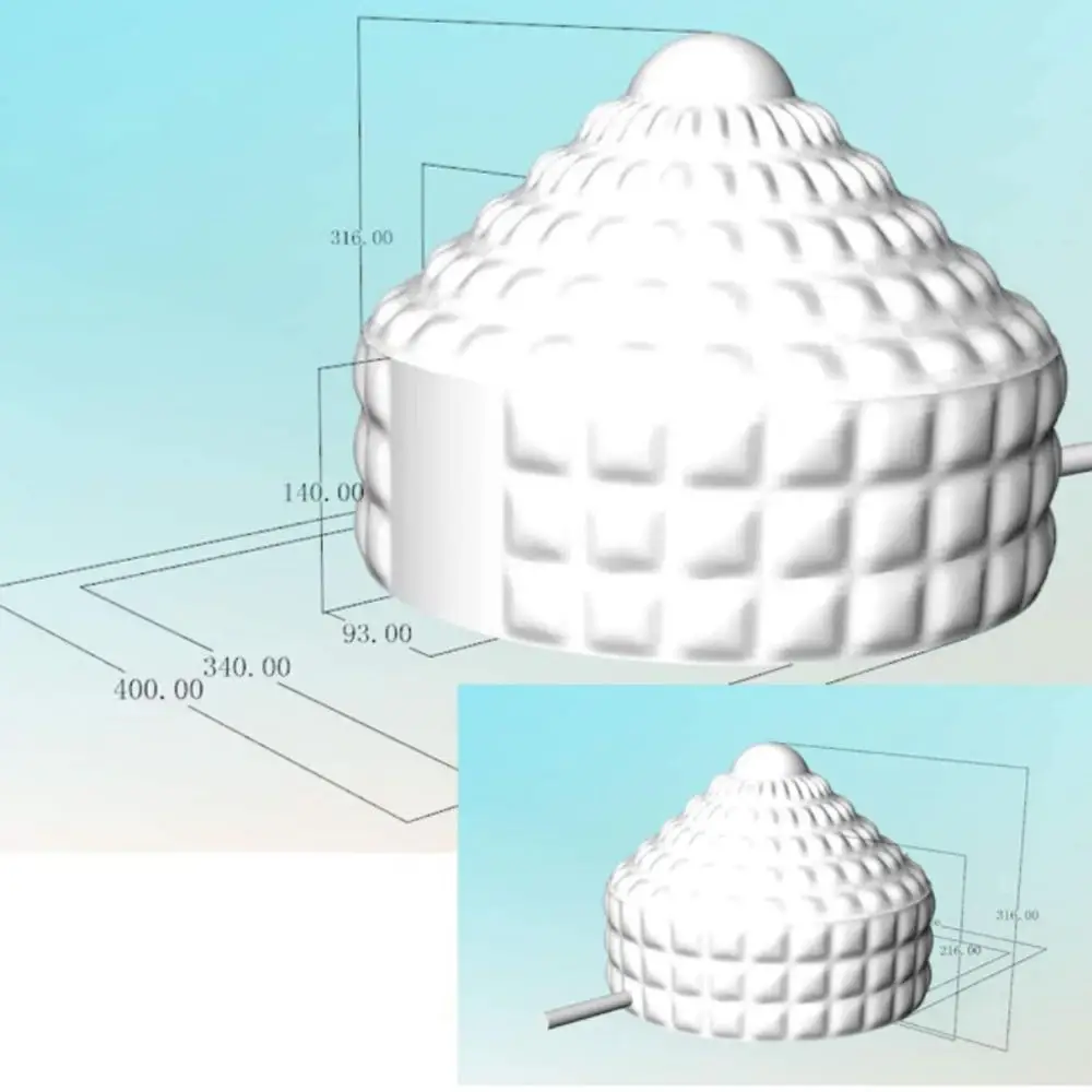 Tenda gonfiabile bianca squisita dell'igloo della cupola con la casa dell'aria di lusso leggera del Led per la pubblicità di evento equo