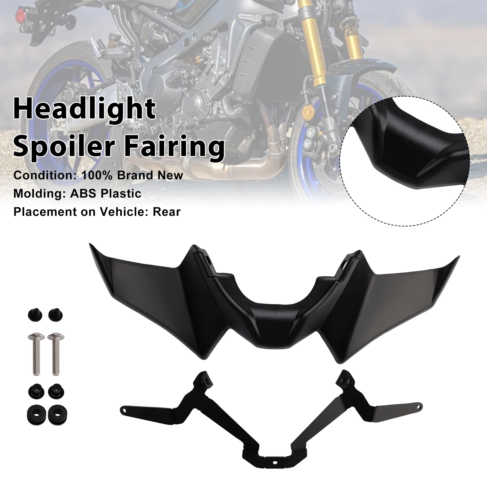 

Topteng Front Fender Beak Extension Fairing Spoiler For Yamaha MT-07 2021-2024