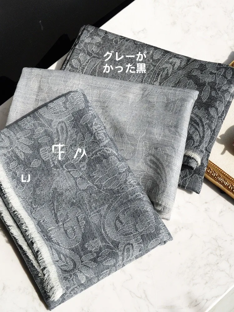 Echarpe-en-laine-douce-pour-femmes-motif-floral-pure-fine-automne-hiver-printemps-saison-singe-rectangulaire-multifonctionnel