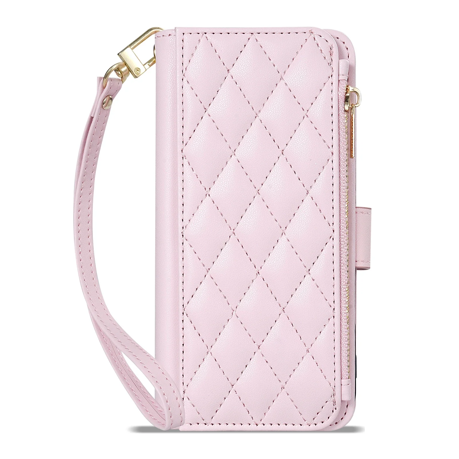 Brieftaschen-Lederhülle mit Reißverschluss, Kartenfächern, Ständer und Magnetverschluss für Samsung Galaxy S26 Ultra S25 Plus S24 FE S23 S22 – Detail 19