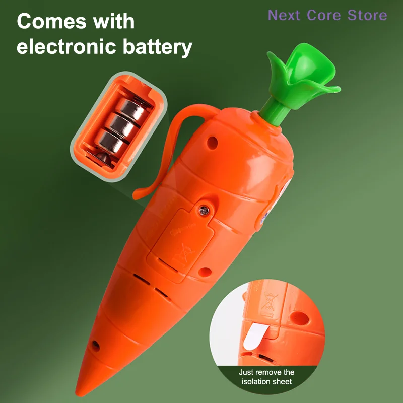 Voice Recorder Fruit Recording Pen Cute Carrot 60-Second Recording Smooth-Writing Ballpoint Pen - Fun & Creative Gifts