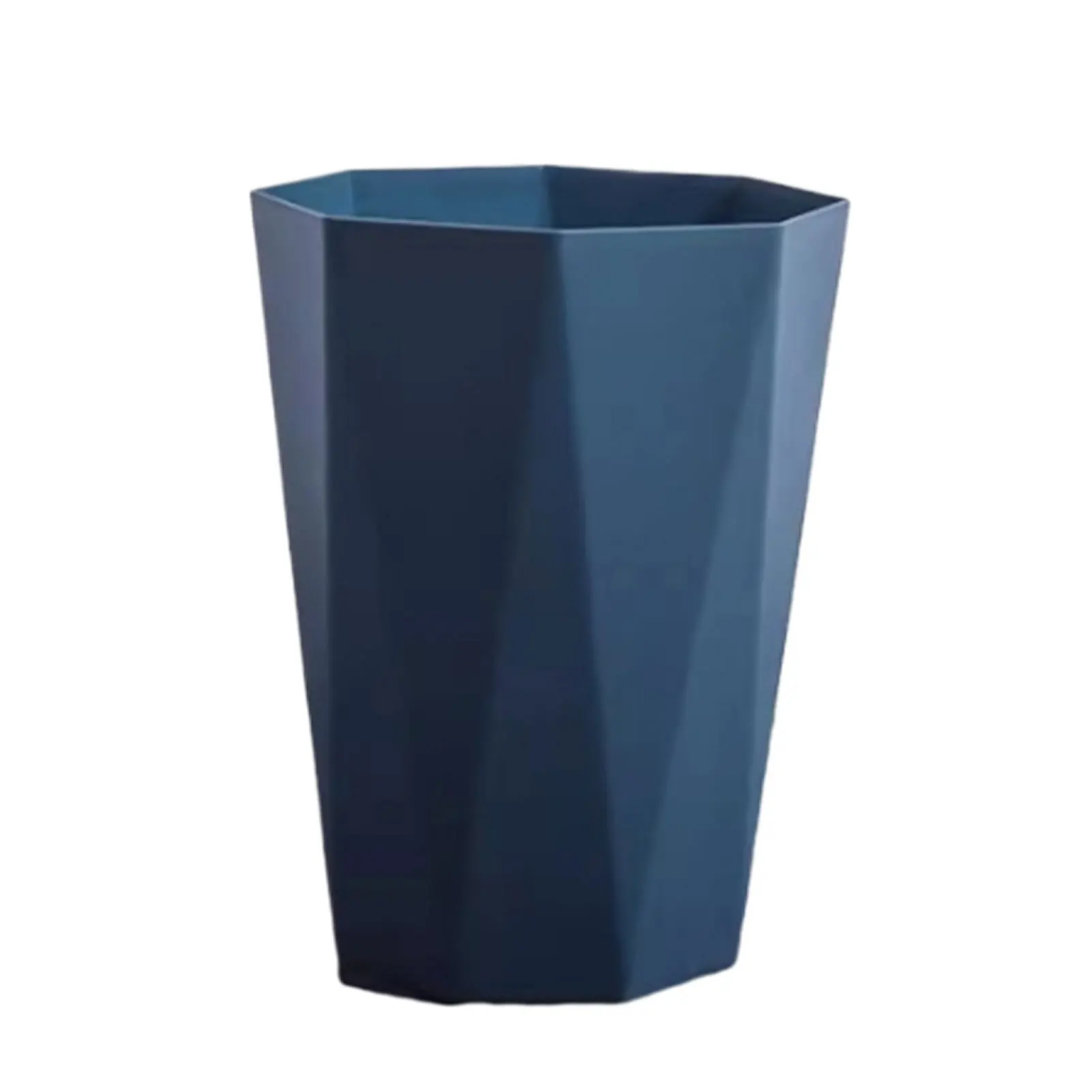 Bathroom Waste Bin Fashionable Appearance Wide Application Lightweight Lidless Kitchen Waste Bin misty blue