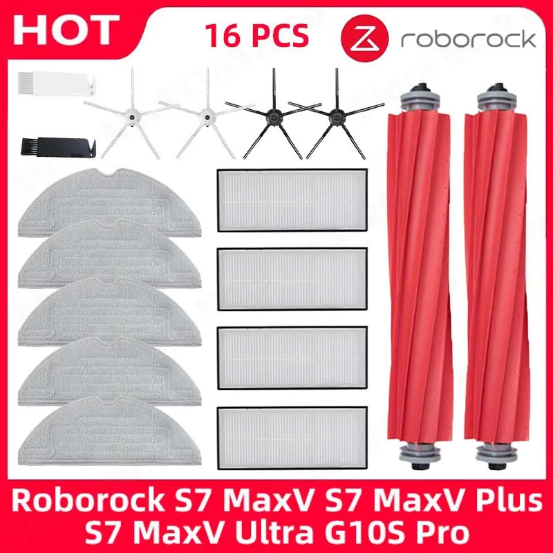 Roborock – pièces de rechange pour aspirateur Robot, brosse latérale principale, filtre Hepa, vadrouille, accessoires