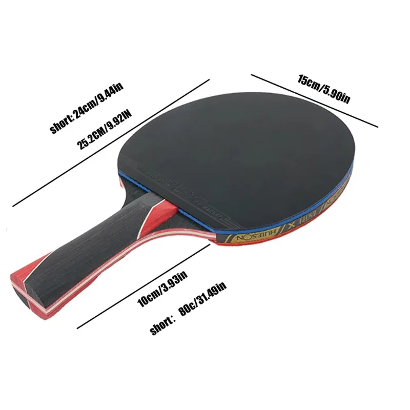 Raquetas de tenis de mesa profesionales individuales, paleta de Ping Pong, estuche rígido de entrenamiento, bate de raqueta de tenis de mesa de