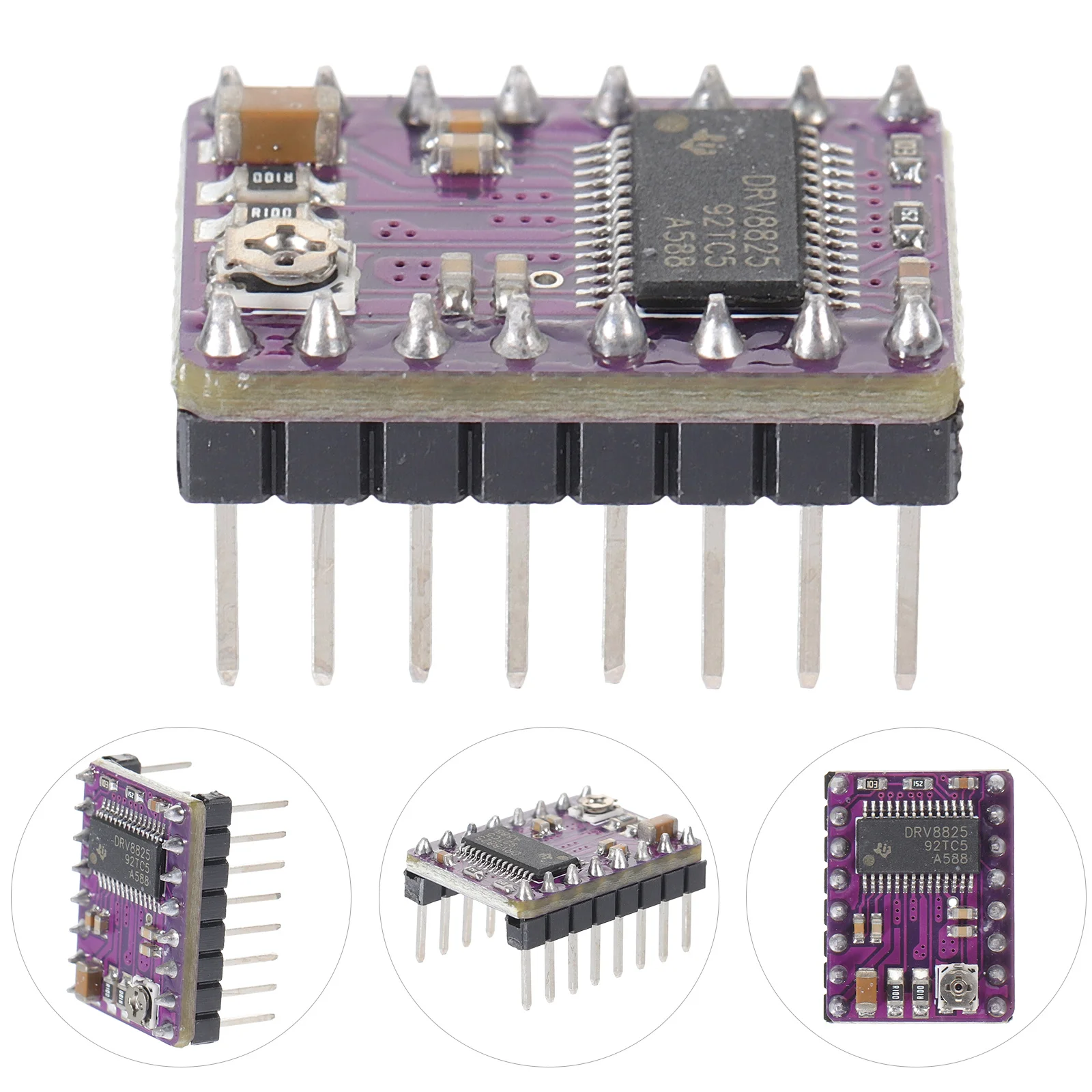 

Stepper Motor Driver Module Compatible for 3D Printer Reprap Ramps 1.4 A4988 with Heat Sink Precision Control