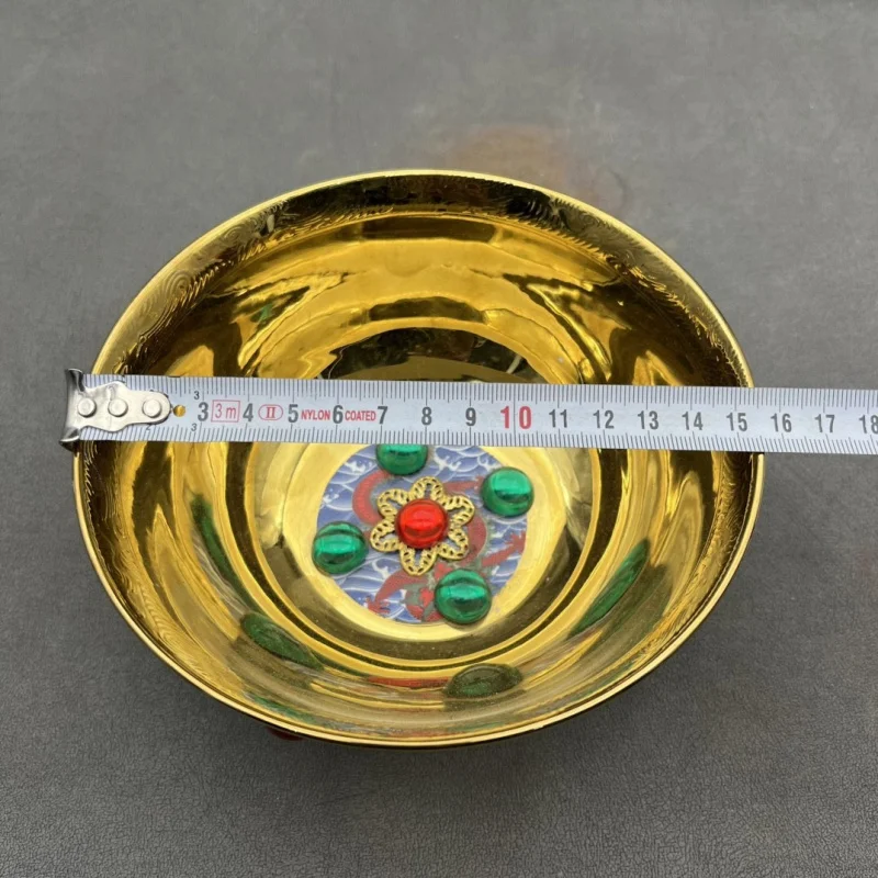 Jingdezhen Ceramic Gilt Five Oxen Dragon Blue and White Porcelain Pink Bowl Return Set Ornament Craft One Piece Dropshipping