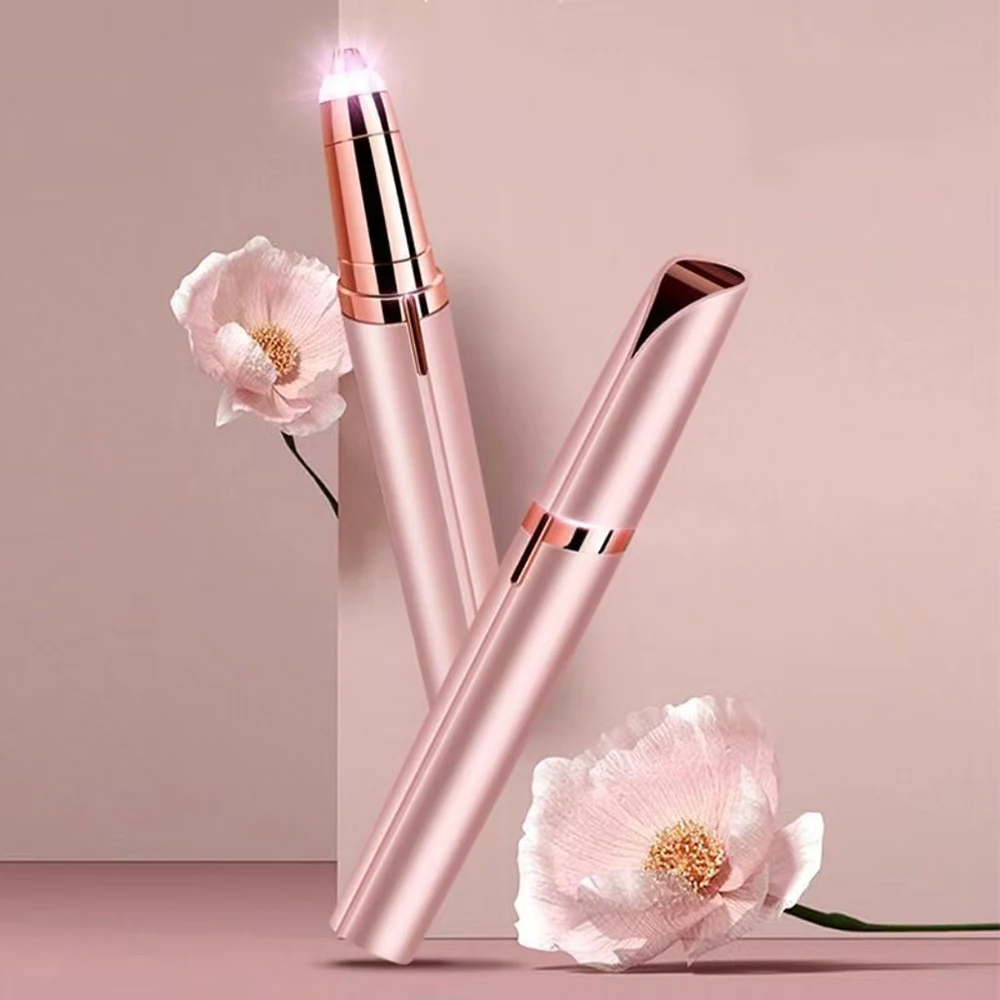 Recortador de cejas eléctrico moldeador de cejas removedor de vello facial para mujeres afeitadoras de cejas automáticas cuchillo de bolsillo herramientas de maquillaje