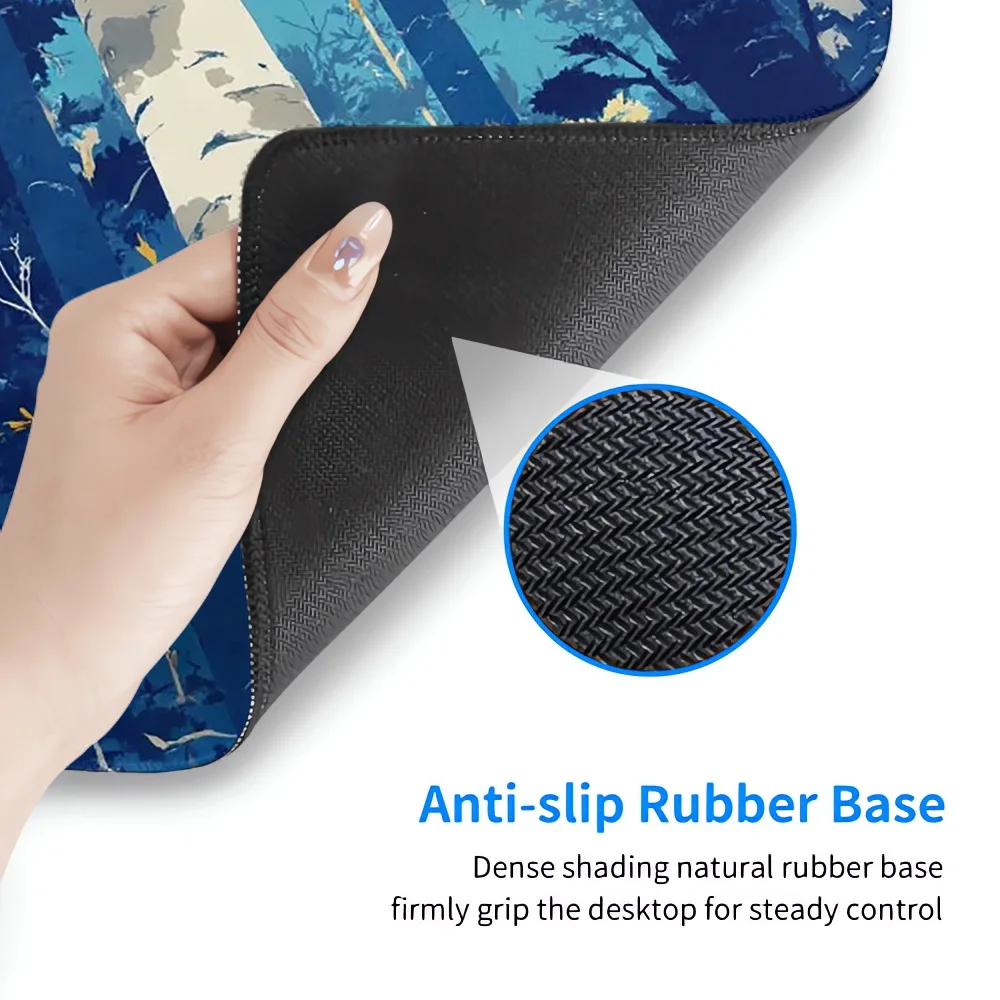 Light and Shadow in The Forest Mouse Pad Gamer Computer Home XXL MousePads Keyboard Pad Carpet Natural Rubber Non-slip Mouse Mat