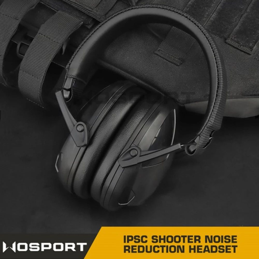 Shooter Noise Reduction Headset SNR 33DB Tactical Electronic Shooting Earmuff Sound Amplification Hearing Protection NRR 31DB