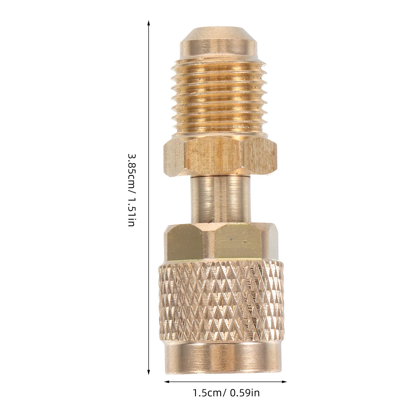 Copper Air Conditioner Refrigerant Hose Adapter Hvac Low Loss Fitting for Efficient Refrigerant Filling Maintenance Installation