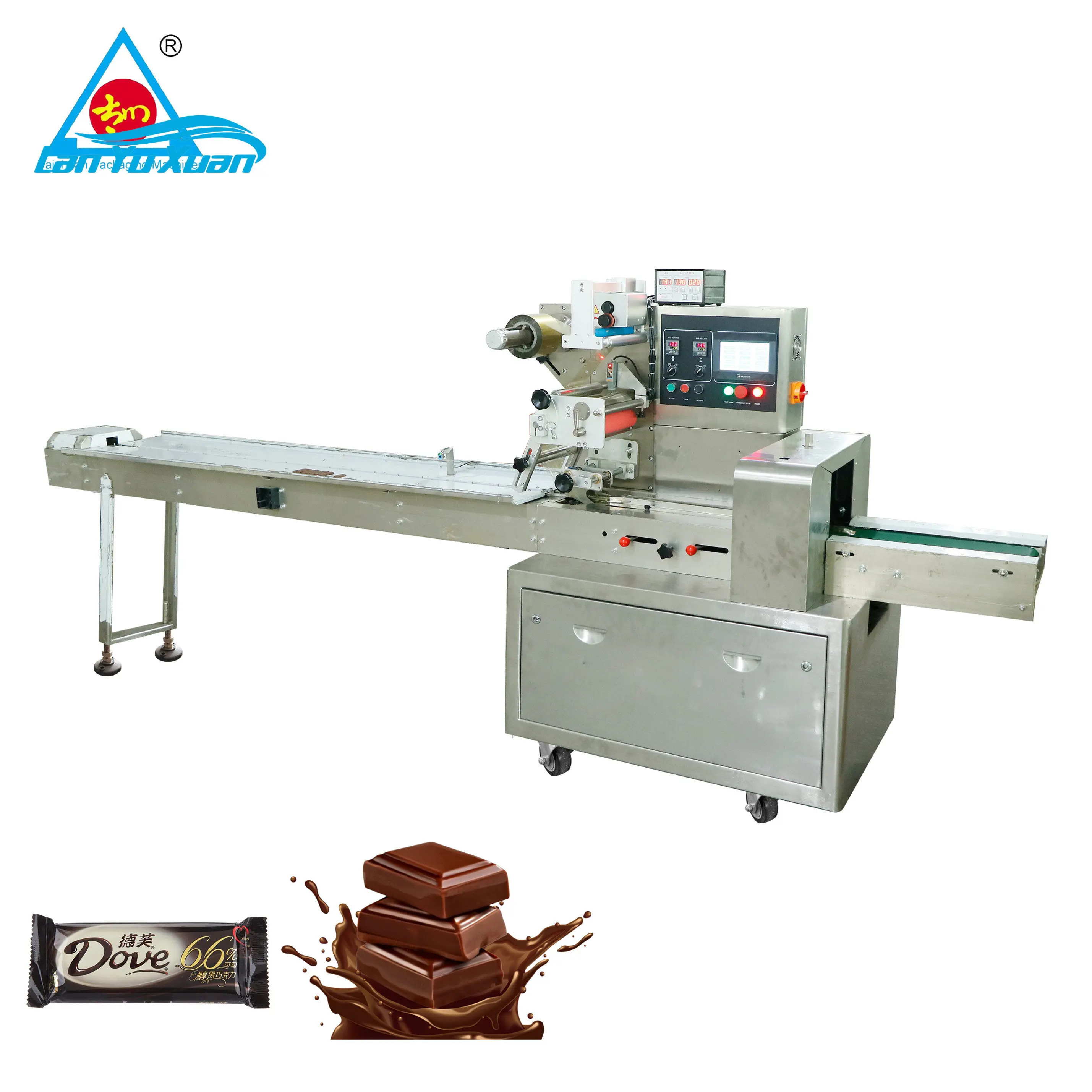 Small Chocolate Wrapping Machine Automatic Chocolate Fold Packing Machine