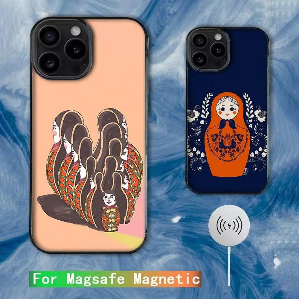

Russian Dolls Matryoshka Phone Case For iPhone 16e,16,15,14,13,12,11,Plus,Pro,Max,Mini Magsafe Magnetic Wireless Charging