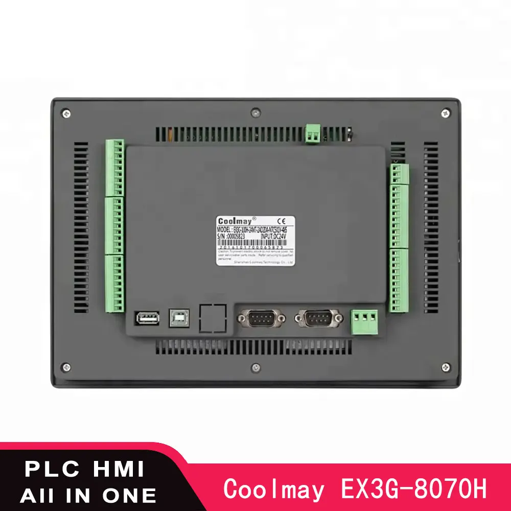 

Coolmay EX3G 8070h 8043H 24mr 24mt 8100H 24mt 60mrt PLC HMI All in One Integrated Ethernet Compatible FX3G FX3U FX3S GX Works2