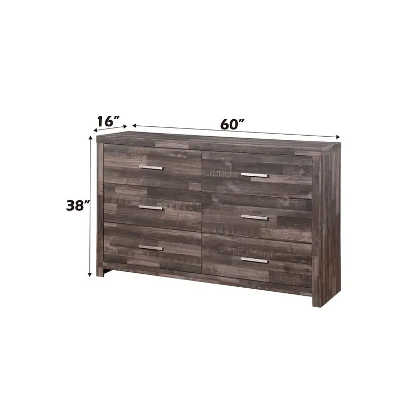 Dark Cherry Finish Dresser with Elegant Design and Ample Storage Space - Perfect for Bedroom Organization and Style