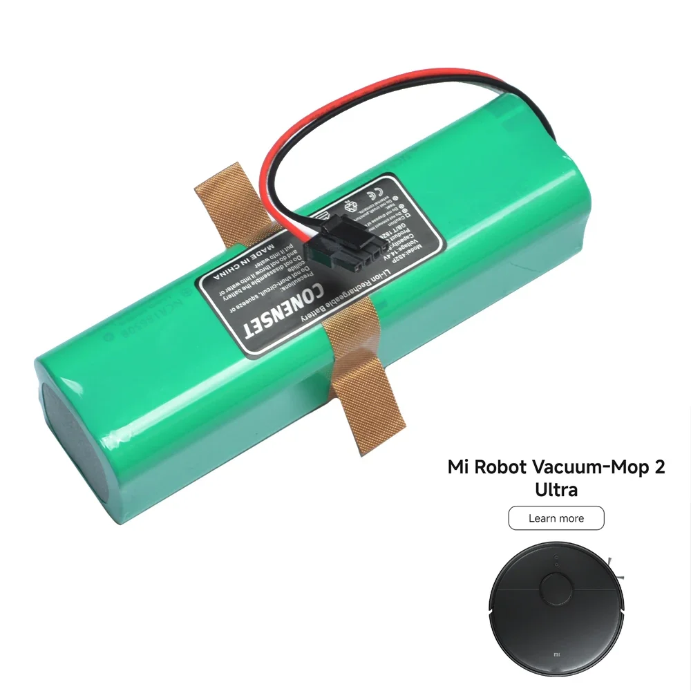 14.4V 6000mAh Replacement Battery Pack For Xiaomi Mi Robot Vacuum-Mop 2 Ultra Robot Vacuum Cleaner Capacity Accessories Parts