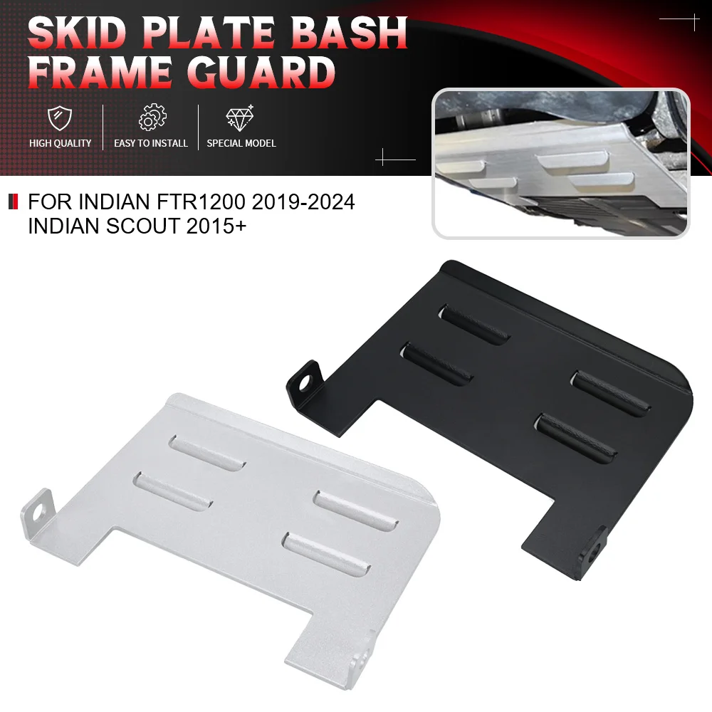 

For Indian FTR1200 2019-2024 Indian Scout 2015+ Victory Octane Motorcycle Skid Plate Bash Frame Guard Engine Protection Cover