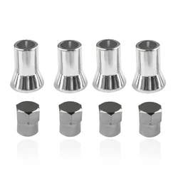 4Pcs/set Automobiles Chrome TR413 Tire Valve Stem Cap Sleeve Cover Wheel Accessories For American Car Truck