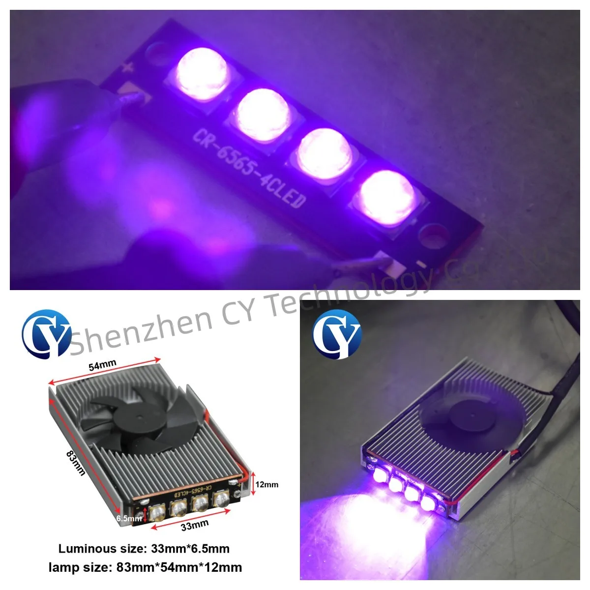 

40W UV Ink Curing Lamps Fan Cooling UV 395nm uv light for inkjet printer