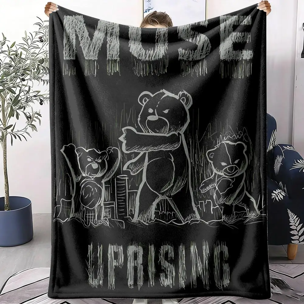 

Плед M-Muse Band из мягкого фланеля, летнее одеяло для кондиционированных помещений, легкое прохладное одеяло для дневного сна, для дивана, кровати, путешествий
