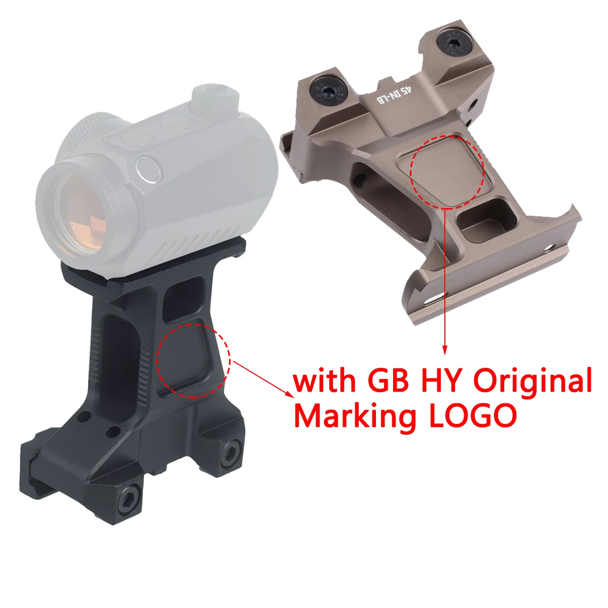 التكتيكية T01 T02 ريد دوت سريع الناهض جبل R5 البصريات نطاق البصر وحدة إزاحة Riflescope قوس 1.57/1.92/2.91 بوصة قاعدة عالية #2