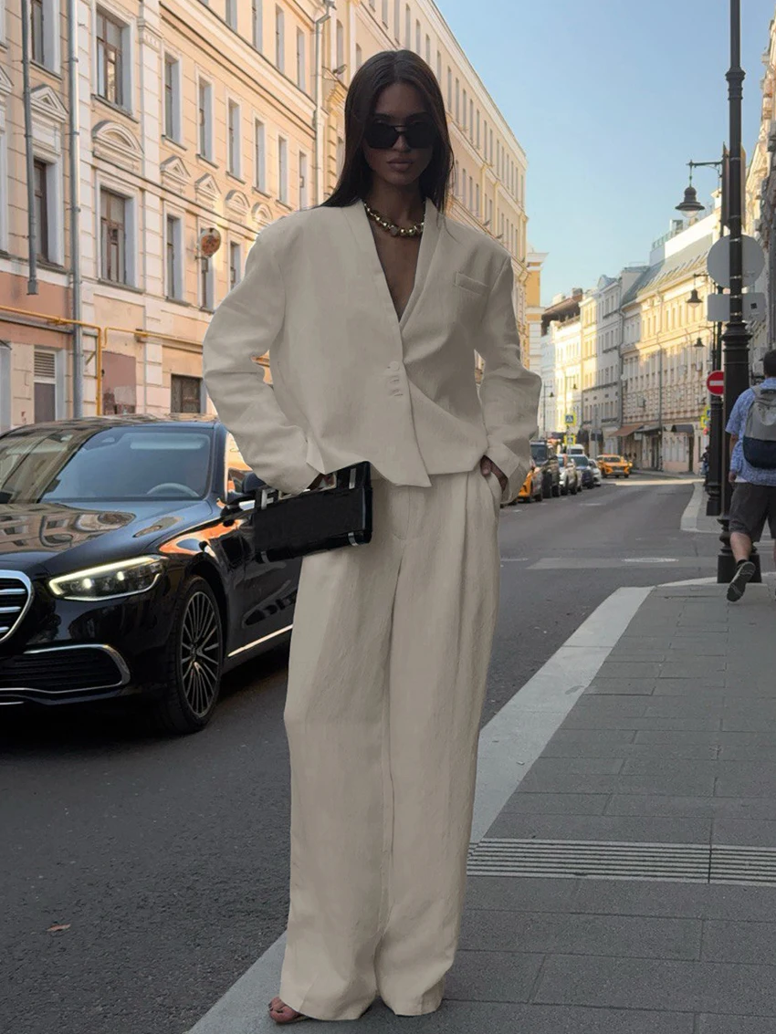 

Marthaqiqi Winter Ladies Sleepwear 2 Piece Set Long Sleeve Nightgown Turn-Down Collar Pajama Pants Fashion Female Nightwear Suit