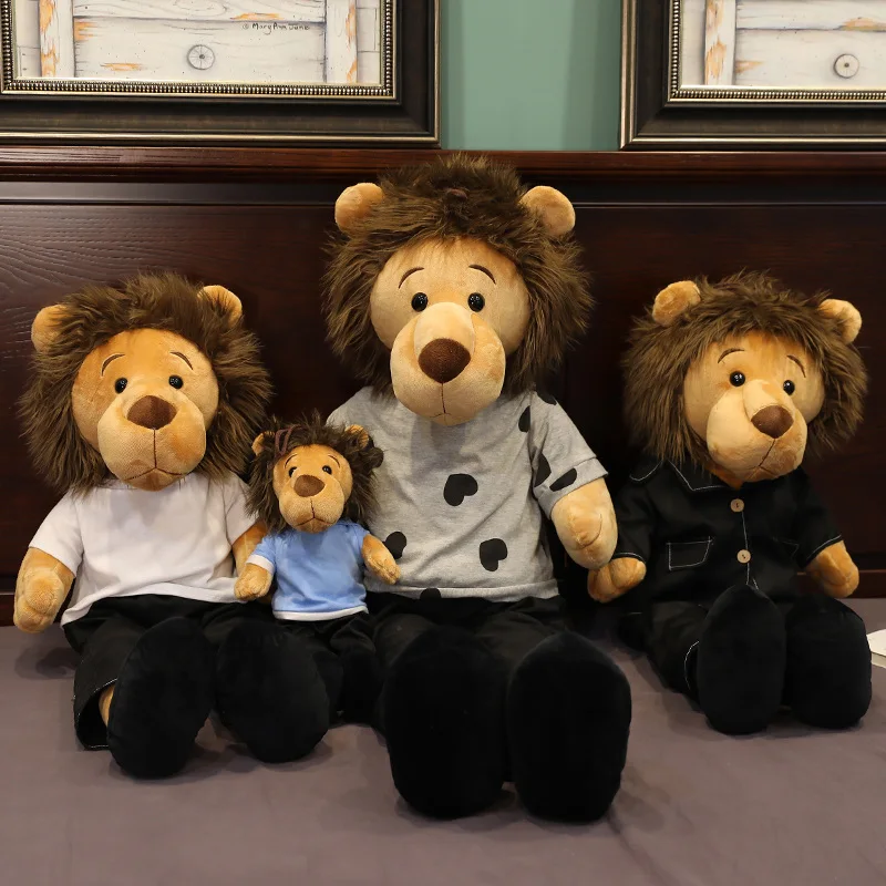 50/65/90cm Cartoon Lion Plush Doll Anime Hot TV Lee Minomi Lion Stuffed Animals Plushies Toy Soft Kids Toys for Girlfriend Gifts