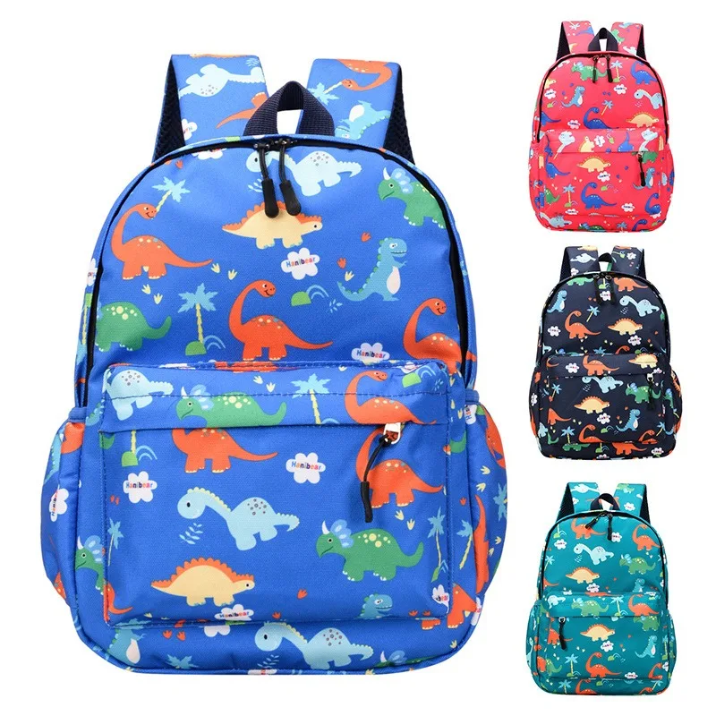 

Dinosaur Pattern Kids Backpack Breathable Toddler School Bag Fits 3 To 7 Years Old Lightweight Children's Bag