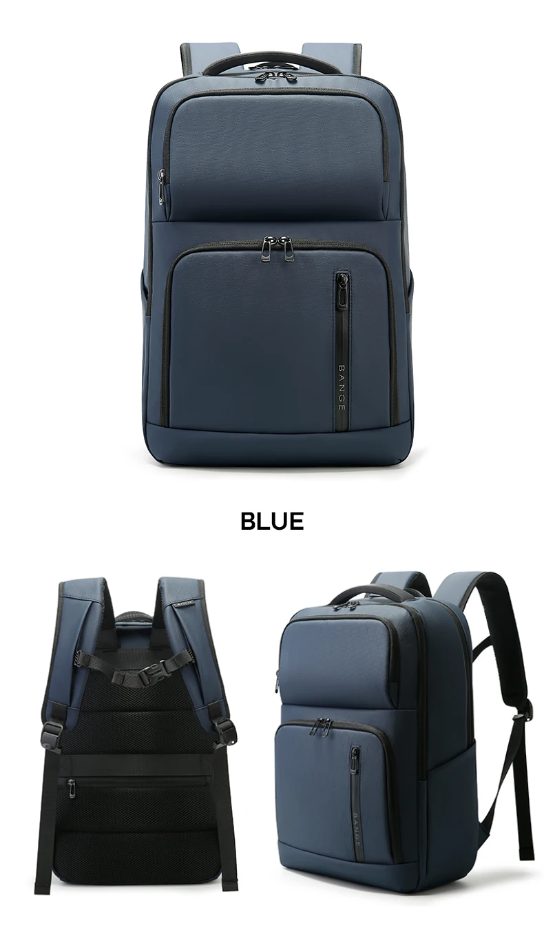 BANGE Neu eingetroffen: Großer, leichter, wasserdichter Business-Laptop-Rucksack (15,6 Zoll) für Herren und Teenager, geeignet für die Schule. – Detail 17