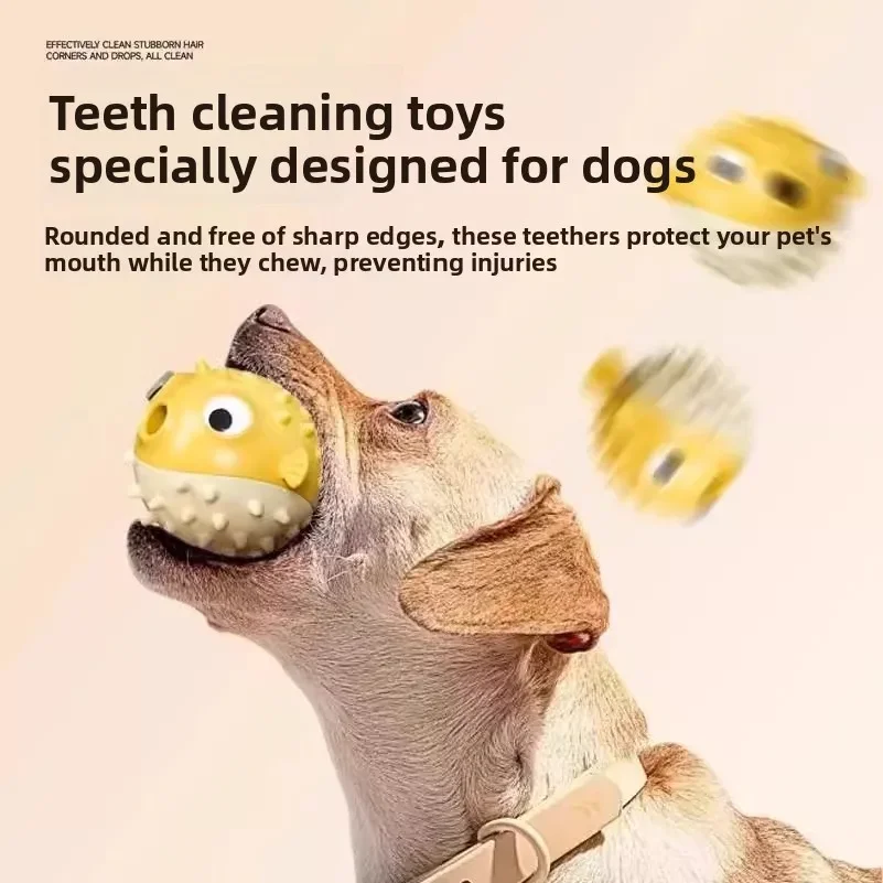 Bouncing Fish Treat Dispenser Dog Toy, Interactive Slow Feeder for Dogs Cats, Self-Play Boredom Relief Pet Puzzle Toy