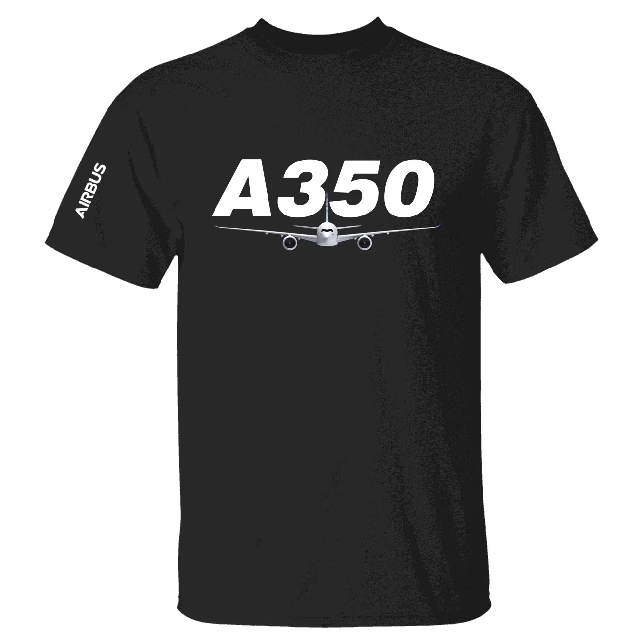 Harajuku Aviation Flight Airbus A350 Cotton Graphic T Shirts Men Women Pilots Multi Color Short Sleeve T-shirts