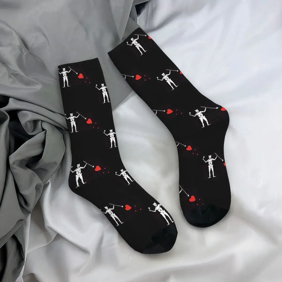 Our Flag Means Death Blackbeard Socks Harajuku Sweat Absorbing Stockings All Season Long Socks for Unisex Christmas Gifts