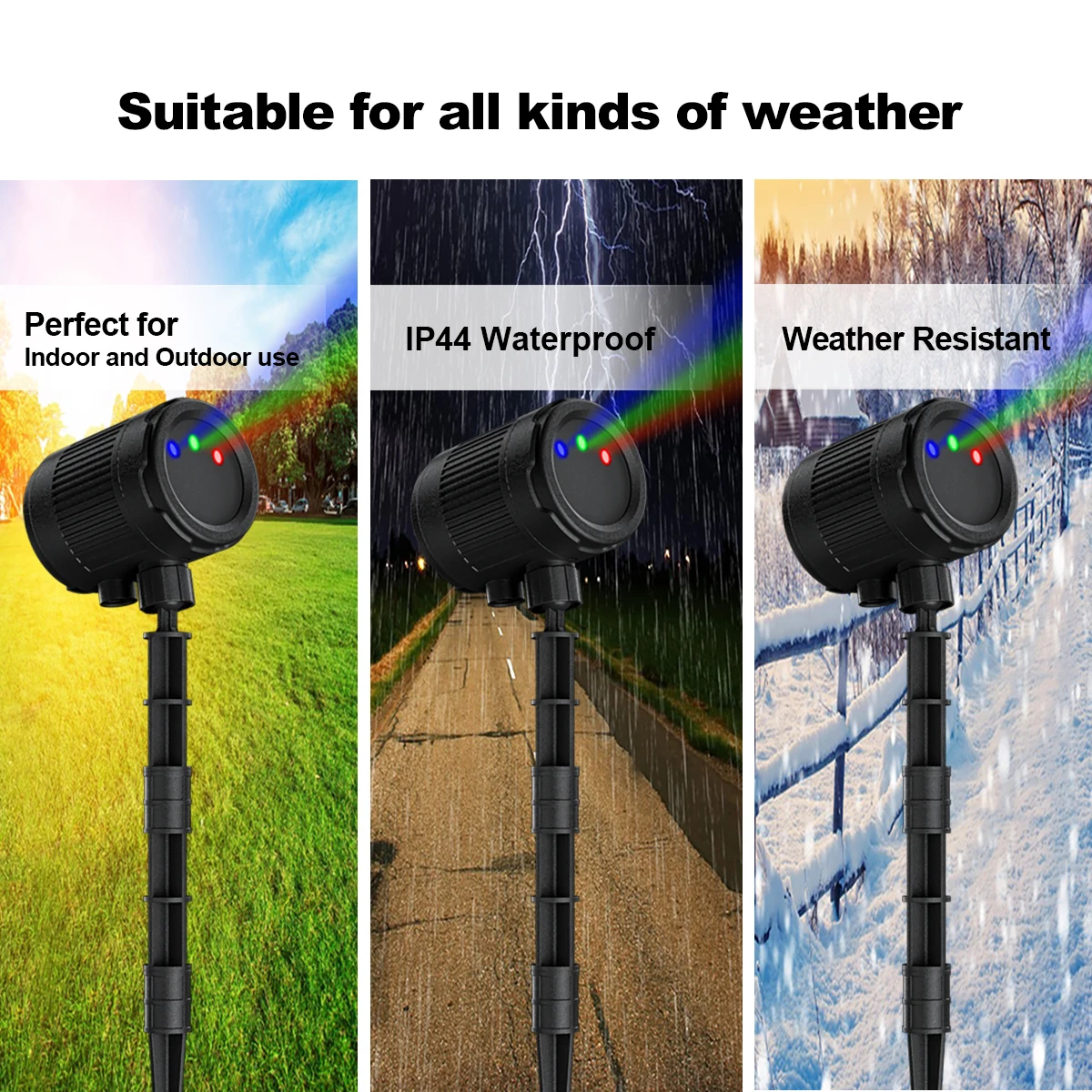 คนต่างด้าว Moving Static สีแดงสีเขียวจุดสีฟ้า Star คริสต์มาสเลเซอร์โปรเจคเตอร์สวนกลางแจ้งกันน้ํา Holiday Xmas Tree Light