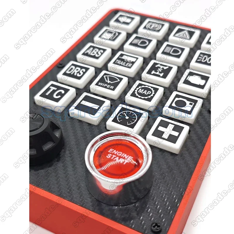 Zwei-Wege-interaktive Racing Simulation Control Button Box PC USB Sim Racing Konsole für Euro Truck 2/Assetto Corsa Competizione