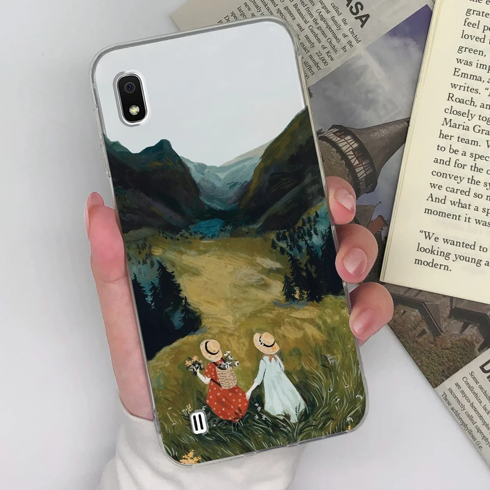 Per Samsung A10 A10E A10S Custodia Cute Cat Trasparente In Silicone Antivegetativa Antiurto Per Samsung Galaxy A10 A10e A10s Coque Funda