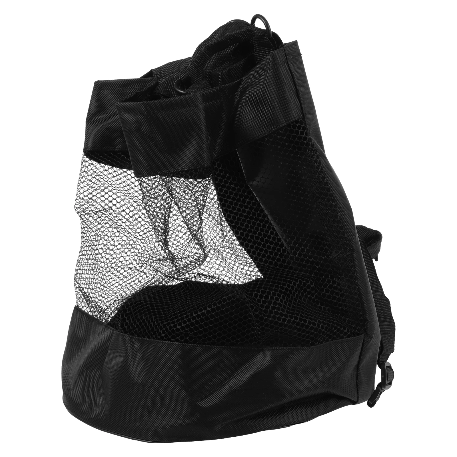 

Ball Bag Mesh Basketball Net Carry Cotton Linen Storage Balls Sports Container Portable Pouch Backpack