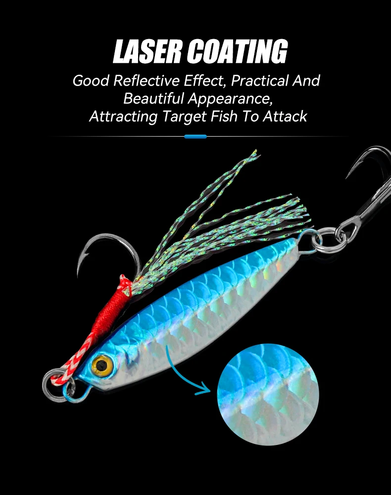LEYDUN 10g 15g 20g Metall-Jig-Angelköder 5 Stück Trolling-Hartköder Bass-Seelocken Tackle Forellen-Jigging-Köder Jigs Salzwasser – Detail 5