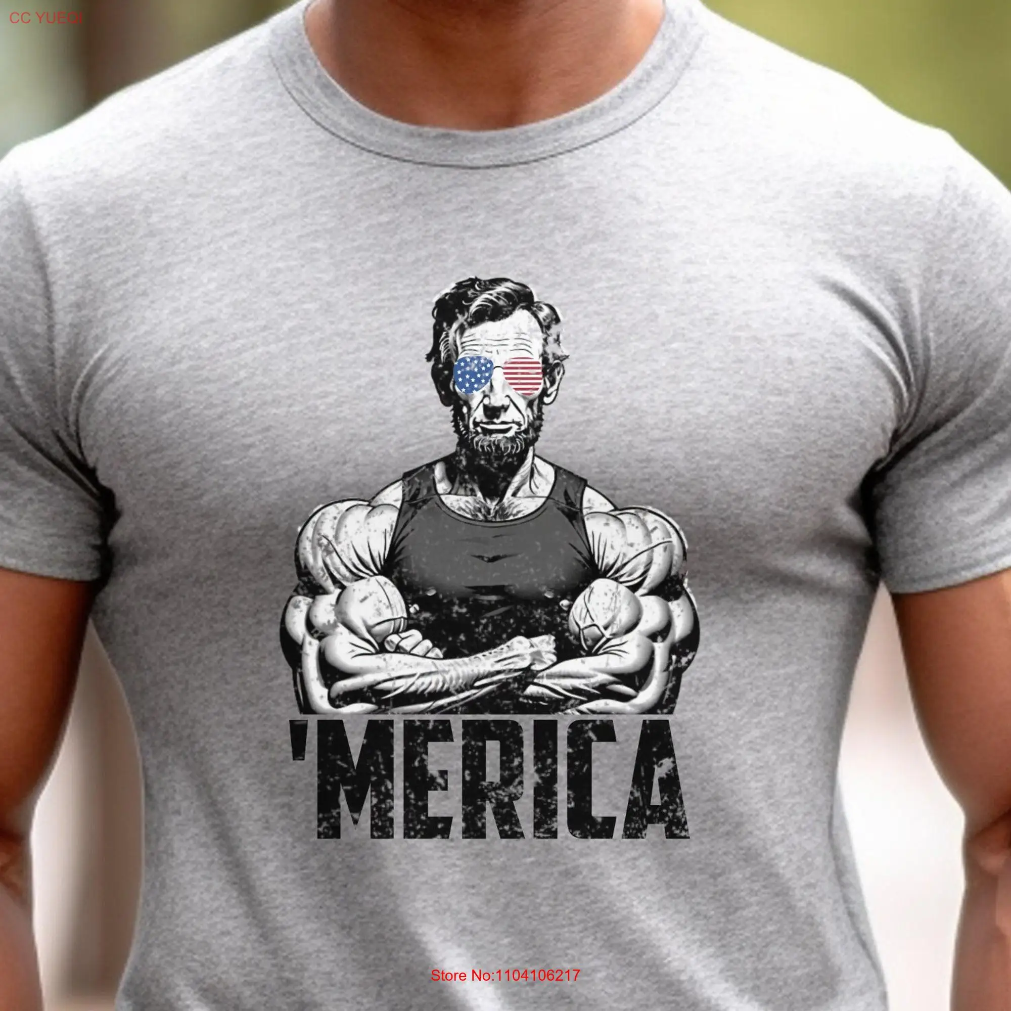 Merica T Shirt Abe Lincoln Patriotic America 4th of July Memorial Day Just Here To Bang Patriot Freedom