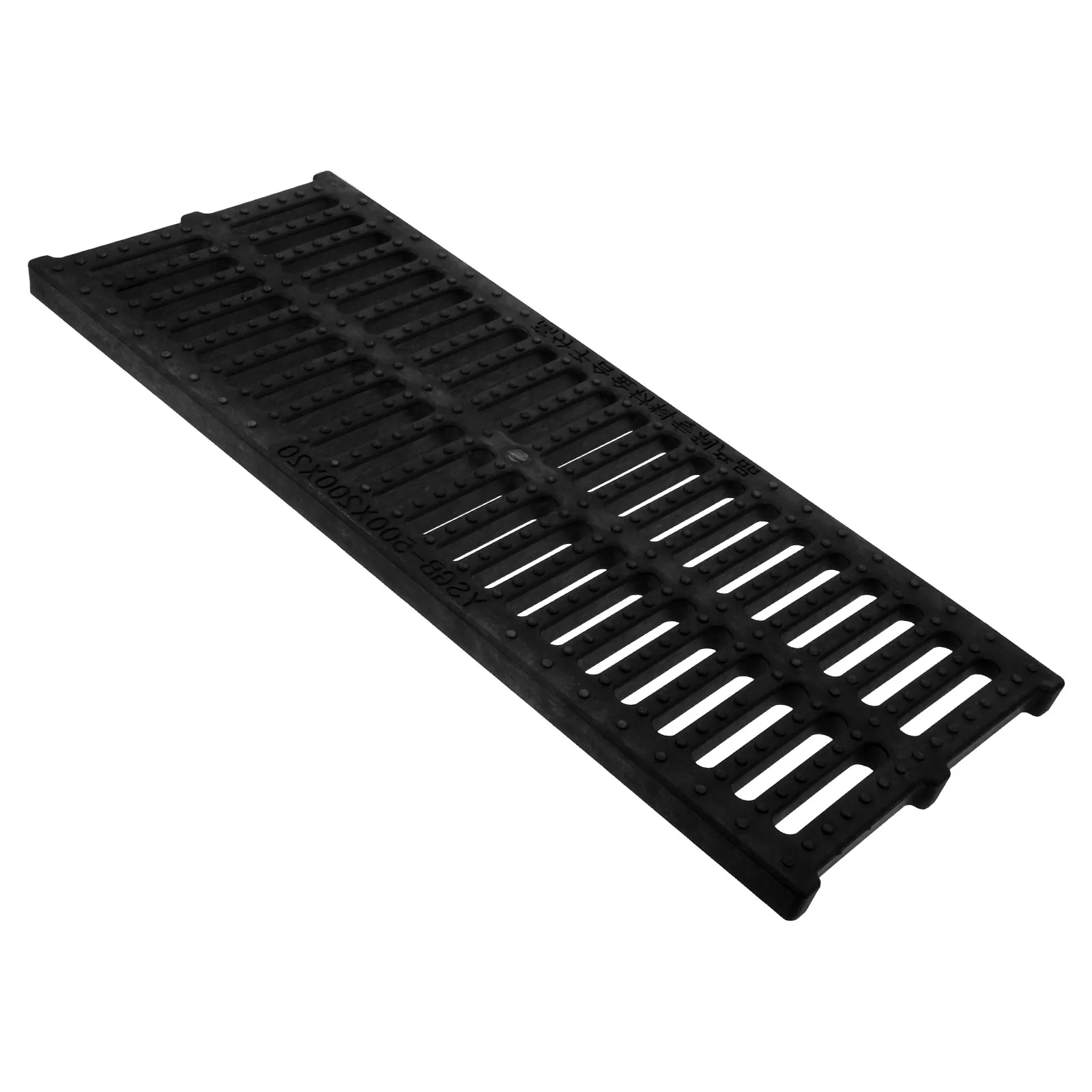 

Drainage Grate 500x200x20mm Resin Manhole Sturdy Trench Cover Replaceable Sewer Grate Outdoor Plastic Trench