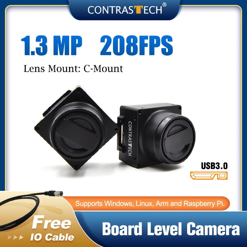 1280x1024 208fps PYTHON1300 Mars Series Board Level Multiple Interface Camera for Transportation Industry