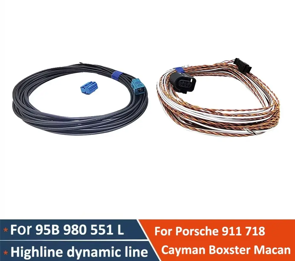 For Porsche 911 718 Cayman Boxster Cayenne Macan PCM - 95B 980 551 L Reverse Camera Cable