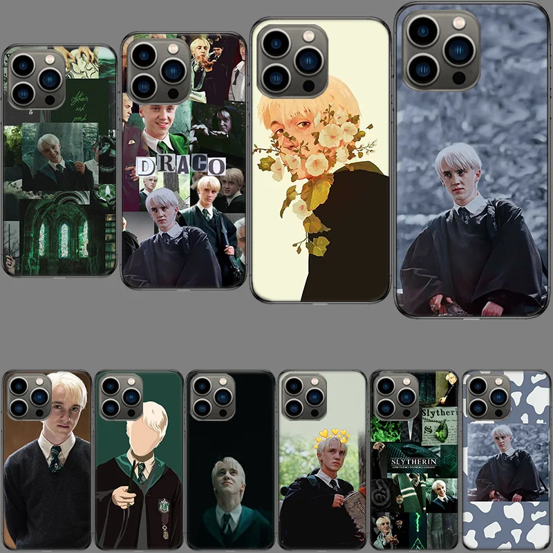 Draco Malfoy Phone Case For Apple Iphone 15+ 14 Plus Fundas 16 Pro Max Capa 12 13 Mini Coque 11 Pro Cover Shell TPU Cover Cute F