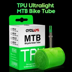 CYCLAMI Ultralight Bike Inner Tube 26 27.5 29 Inches MTB Bicycle TPU Material Tire 45mm French Valve Super Light Anti-Oxidation